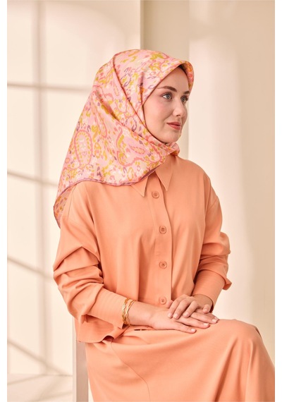 Silk Home Twill İpek Eşarp 11478-31 Pembe, Fıstık Yeşili, Antik Pembe, Mint