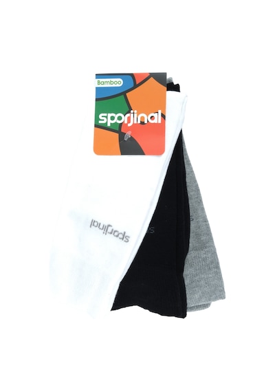 Sporjinal Erkek 3'lü Çorap Bsl-p318 Siyah