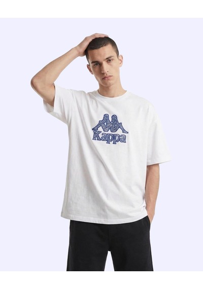 Kappa Linea Erkek Beyaz Oversize Tişört