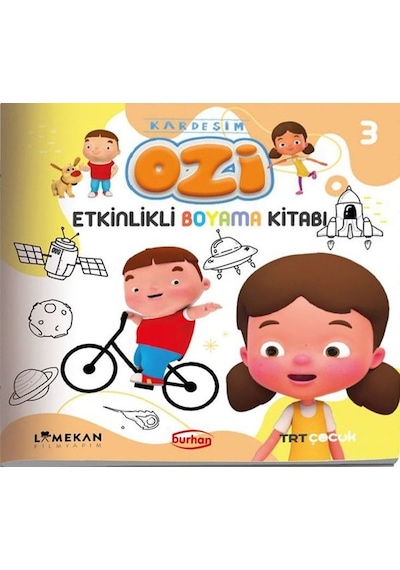 TRT Çocuk Kardeşim Etkinlikli Boyama Kitabı - 3- Burhan Yayıncılık