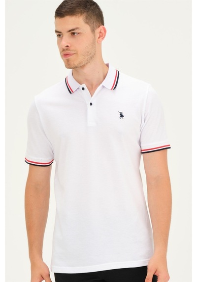 T8594 Dewberry Erkek T-shırt-beyaz Beyaz