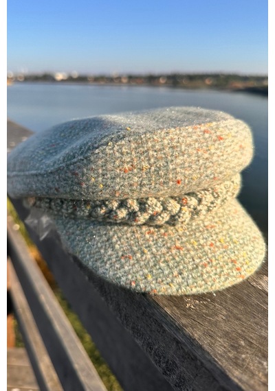 Mollycrush Kadın Kışlık Gazeteci Kasket Mint Yeşili Newsboy Şapka Mint Yeşili
