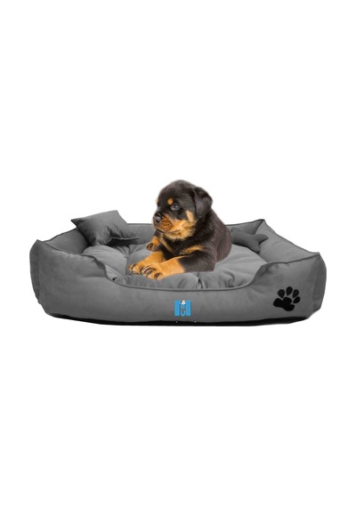 Mavi Vitrin İsme Özel Yıkanabilir Ultrasoft Küçük Irk Köpek ve Kedi Yatağı 50 x 40 CM