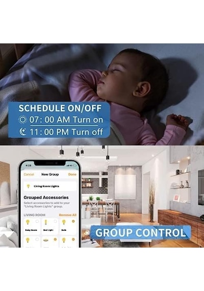 Tuya Bluetooth Akıllı Led Ampuller Rgbcw, E27, Müzik Senkronizasyonu Renk Değiştirme, Oturma Odası, Parti, 2 Paket İçin Uygulama Kontrolü İle Diğer