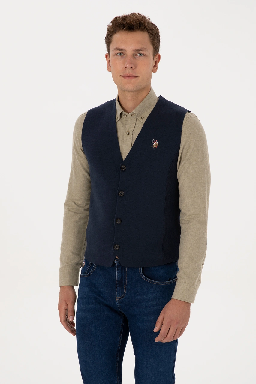 U.s. Polo Assn. Erkek Lacivert Hırka Triko 50308565-vr033 Lacivert
