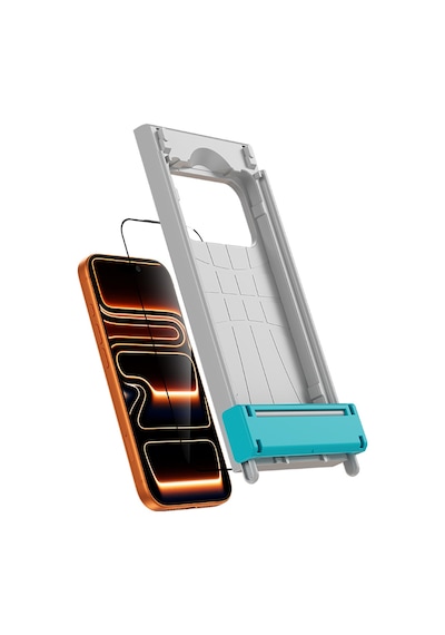 Apple Uyumlu   iPhone 17 Benks Glass Warrior 2.0 Ar-ezfita Cam Ekran Koruyucu Uygulama Aparatı Şeffaf