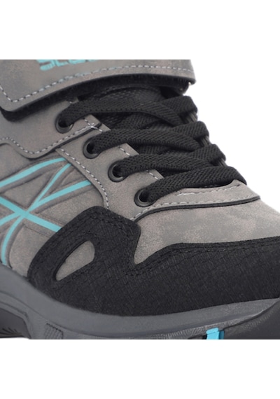 Slazenger NESKE Çocuk Cırt Cırtlı Koyu Gri Bot