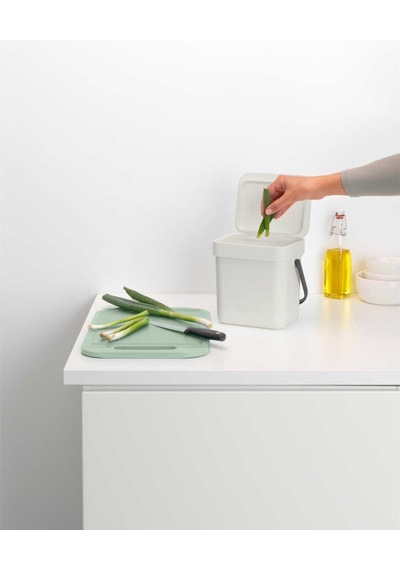 Brabantia Sort&go Lıght Grey Çöp Kutusu 3lt Beyaz