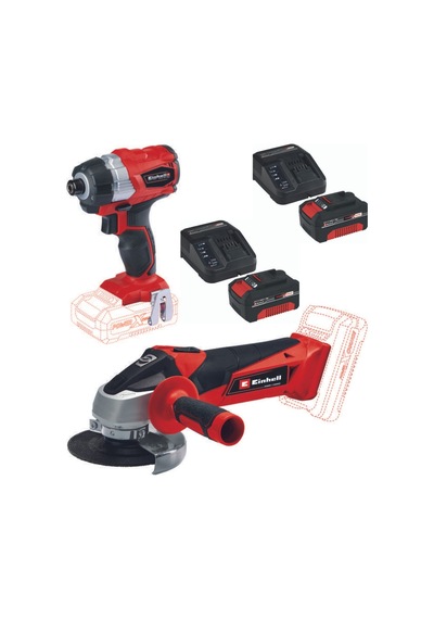 Einhell TE-CI 18 BL Vidalama TC-AG 18/115 Avuç Taşlama 2x4.0 Set