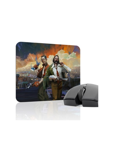 Disco Elysium Kaymaz Dikişli Kauçuk Oyuncu Mousepad V1 - 22x18 Gaming Mouse Pad Fare Altlığı