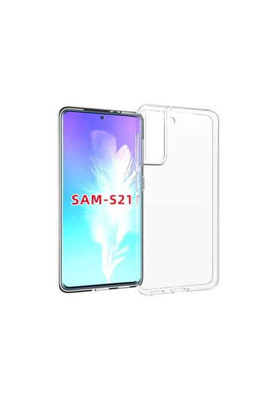 Samsung Galaxy S21 Kılıf Zore Süper Silikon Kapak - Şeffaf