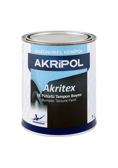 Akzonobel Akripol Akritex 1k Pütürlü Plastik Tampon Boyası 1 Litre