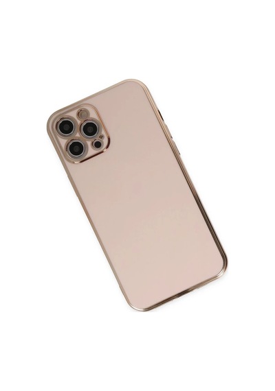 İphone 12 Pro Max Kılıf Volet Silikon - Pembe
