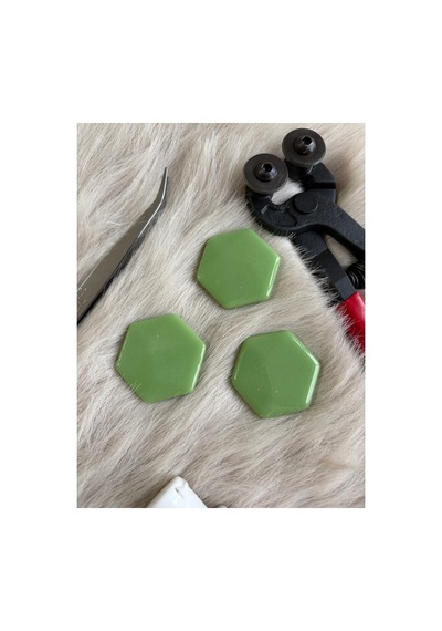 Açık Yeşil Altıgen Sanatsal Mozaik 48x48mm 100gr