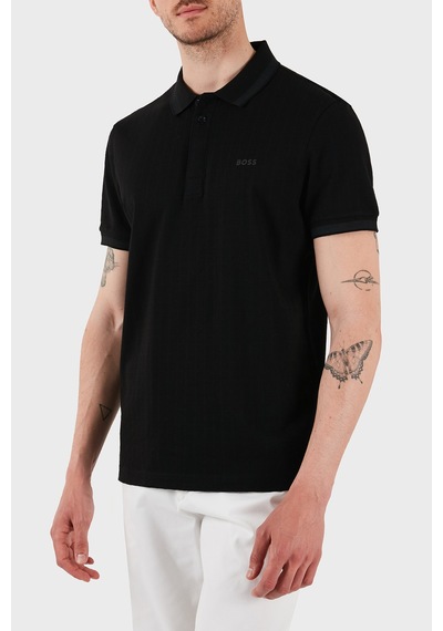 Boss Erkek Polo Yaka T Shirt 50538160 001 Siyah SIYAH