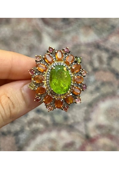 Allahverdi Türkmen Peridot Elmas Yüzük
