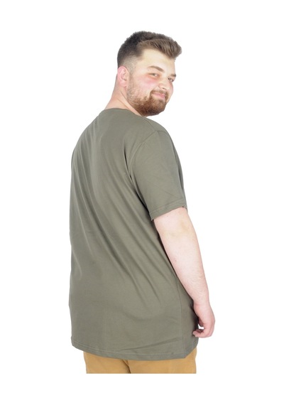 Mode Xl Büyük Beden T-Shirt Bis Yaka Paradise 22199 Haki 001 Mode Xl Büyük Beden T-Shirt Bis Yaka Paradise 22199 Haki 001