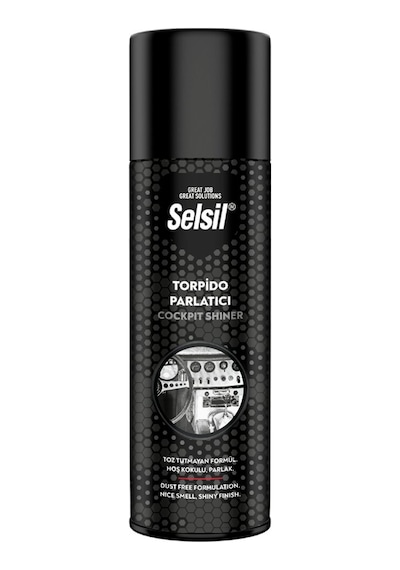 Selsil Oto - Araç Torpido Parlatıcı Sprey 200ml Hoş Kokulu - Parlak - Toz Tutmayan Formül 5705