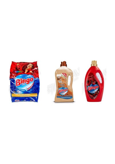 Bingo Renkli Ler 6 Kg + Ahşap Temizleyici 1lt + Soft Yumuşatıcı 3l 3'lü Set Diğer