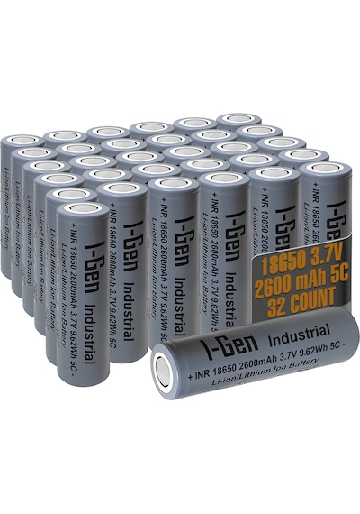 I-gen Industrial E002 Inr 18650 3.7v 2600 Mah 5c 9.62wh Li-ıon Şarjlı Pil Düz Başlı Lityum Pil 32'li Paket I-gen135