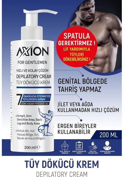 Pratik Tüy Dökücü Ve Azaltıcı 200 Ml - Erkek Spatula Gerektirmez