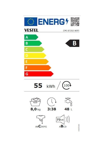 Vestel CMI 87202 WIFI 8 KG 1000 Devir Çamaşır Makinesi