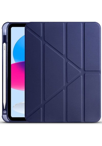 Teleplus Samsung Galaxy Uyumlu Tab S7 Plus T970 Kılıf Trifolding Standlı Kalemlikli Kapak Rd1 Kapaklı Kılıf