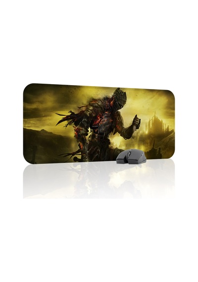 Dark Souls Kaymaz Dikişli Kauçuk Oyuncu Mousepad V3 - 70x30 Xl Gaming Mouse Pad Fare Altlığı
