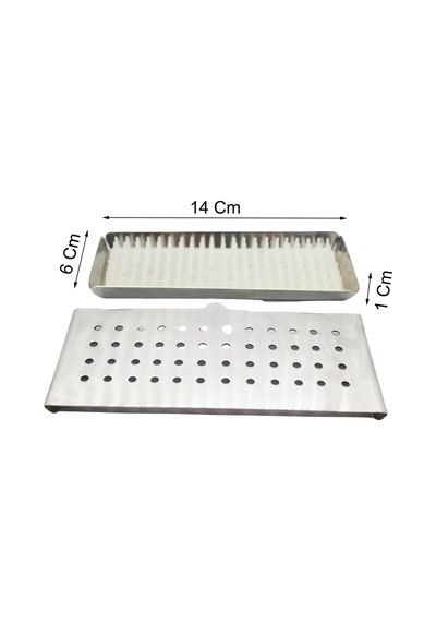 Barışhan Medikal Cerrahi Metal Sterilizasyon Konteyner 14 x 6 x 1 CM