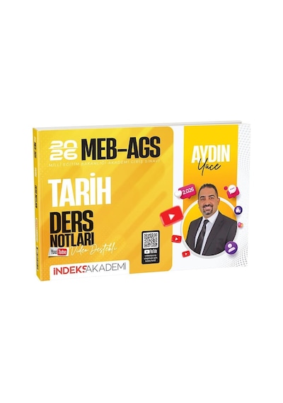 2026 Meb-ags Akademisi Tarih Video Ders Notları - Aydın Yüce İndeks Akademi Yayıncılık