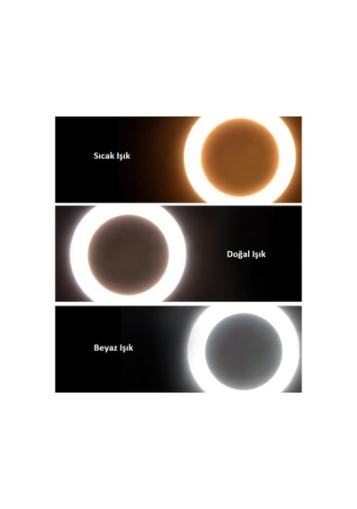 10 İnç Ring Light Tripod Selfie Işığı Telefon Tutucu Tiktok Youtube Makyaj Çekim Lambası 2.1 Mt