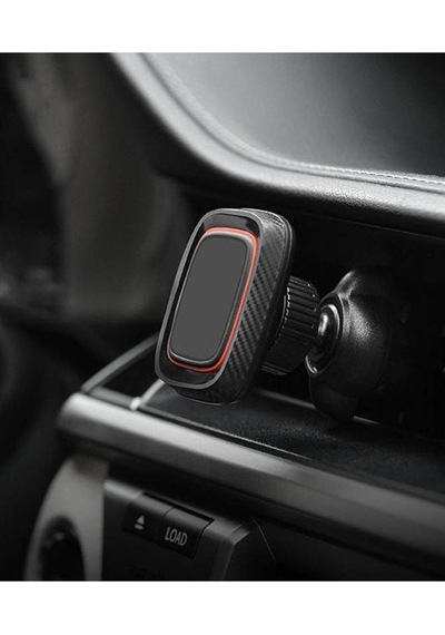Thentech Klima Menfezine Takılabilen Oynar Başlıklı Mıknatıslı Telefon Tutucu Siyah