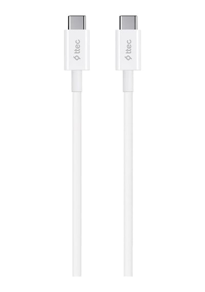 Usb-c - Usb-c 120cm 60w Pd/qc Hızlı Şarj/data Kablosu Beyaz Standart