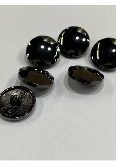 Metal Düğme/hırka Yelek Boyu/ 6 Lı Set/1,8 Cm/jx015/siyah