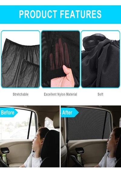 Oto Yan Cam Güneşlik Perde 1 Ade