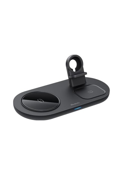 Ayrex Mcdodo Ch-7061 3in1 Manyetik 15w Kablosuz Hızlı Şarj Dock Stand Siyah