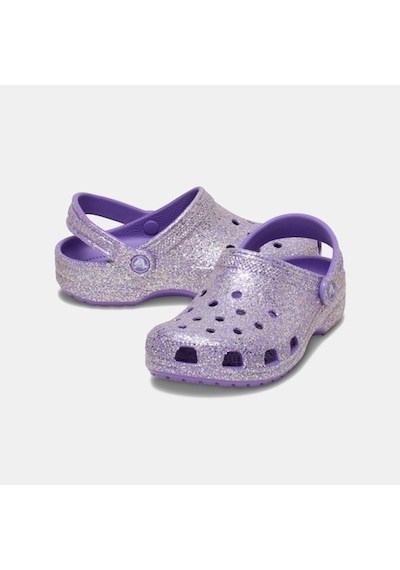 Crocs Classic Fantasy Glitter Clog Kız Çocuk Terlik 212561 Mor