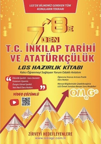 Omage 7den 8e Lgs T.C. İnkılap Tarihi ve Atatürkçülük Hazırlık Ki
