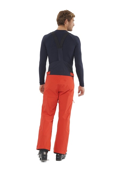 Salomon Salomon Brilliant Suspender Erkek Kayak Pantolonu 27427 Kırmızı