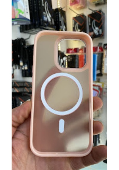 Apple iPhone Uyumlu  16 Pro Kamera Korumalı Mat Magsafe Wireless Şarj Destekli Renkli 45686