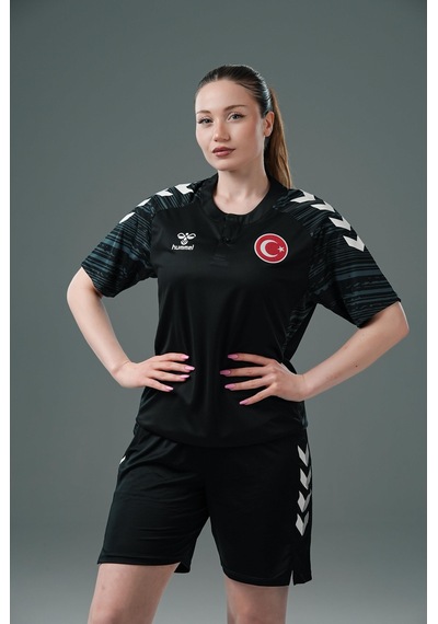 Hummel Milli Takım Line Kamp Tişört Siyah