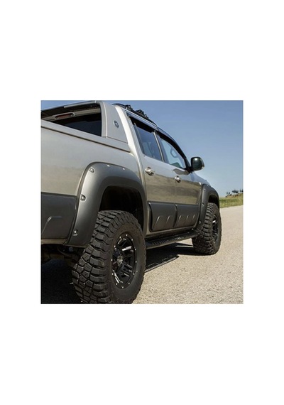Volkswagen Amarok 2010-2021 Kapı Kaplama Seti 6 Parça Mat Siyah Kapı Koruma / Yan Kapı Kaplama