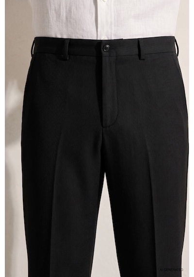 Twn Relaxed Fit Pilesiz Siyah Çizgili Jogger Pantolon 7ec03ım07347m 001