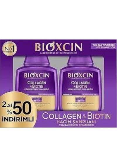 Bioxcin Collagen & Biotin Şampuan 300 Ml - İkincisi %50 İndirimli