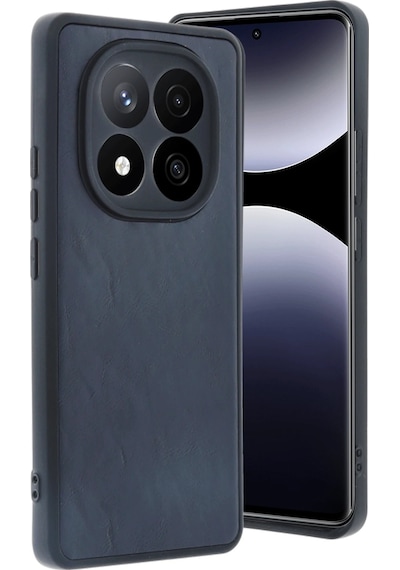 Ilkeshop Newface Xiaomi Redmi Note 14 Pro 5g Kılıf Aras Deri Kapak - Lacivert