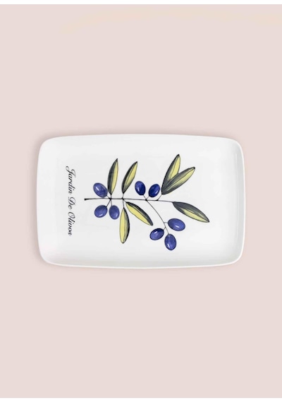 The Mia Olivos Dikdörtgen Servis 33x21 Cm Ovs0015 Çok Renkli