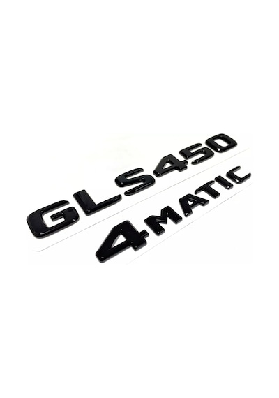 Benz Gls 450 Ve 4matic Piano Black Bagaj Yazısı Seti Üçgen Tip 3m 3d Abs 2'li Set