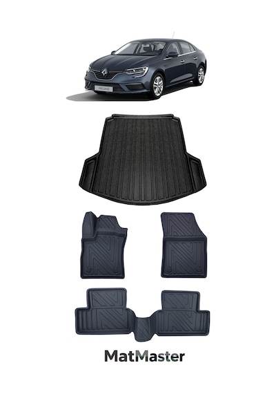 Renault Megane 4 2025 Model 5d Premium Ekstra Havuzlu Paspas Ve Bagaj Havuzu Set