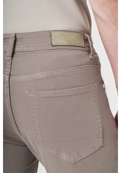 İmza Bej 5 Cep Gabardin Slim Fit Pamuklu Denim Jean Kot Pantolon 1003260317 Açık Bej