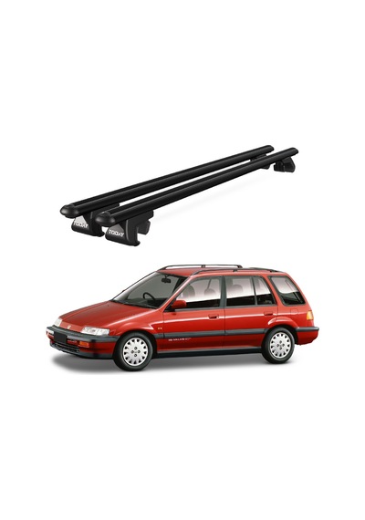 Venüs Honda Civic Shuttle 1988-1994 Uyumlu Siyah Ara Atkı Port Bagaj Tavan Barı